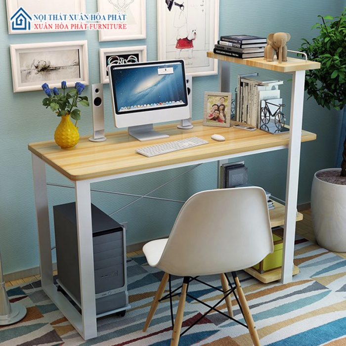 Bàn Làm Việc Đa Năng Có Giá Sách (BĐN – U1)