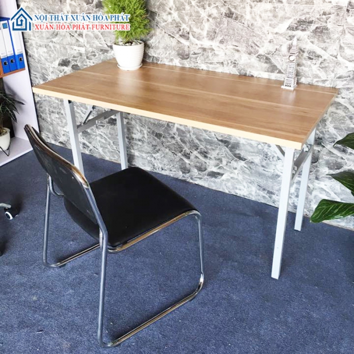 Bàn Làm Việc Chân Gấp Mặt Gỗ MFC Phủ Melamine (BLV-CT04)