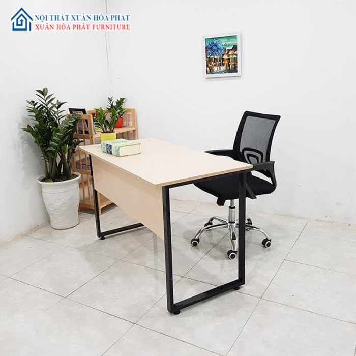 Bàn Làm Việc U-Desk 1m2 Gỗ Melamin Có Chắn UG26