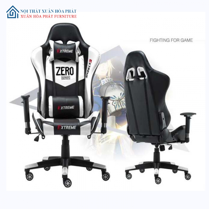 Ghế Gaming Extreme Zero V1 (White – Black)