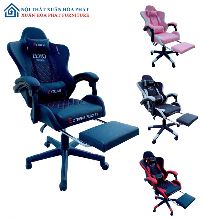 Ghế Gaming Zero S+ Gác Chân Black