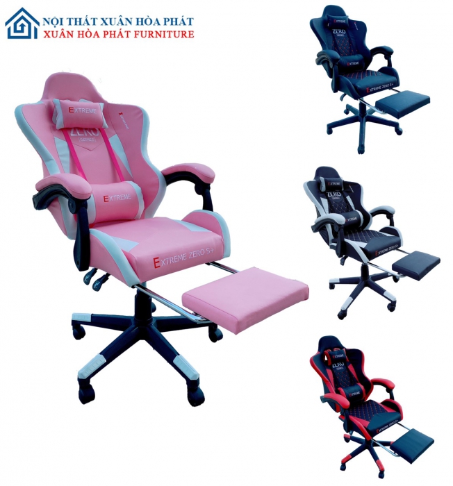 Ghế Gaming Zero S+ Gác Chân PINK