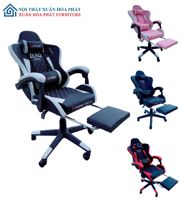 Ghế Gaming Zero S+ Gác Chân WHITE