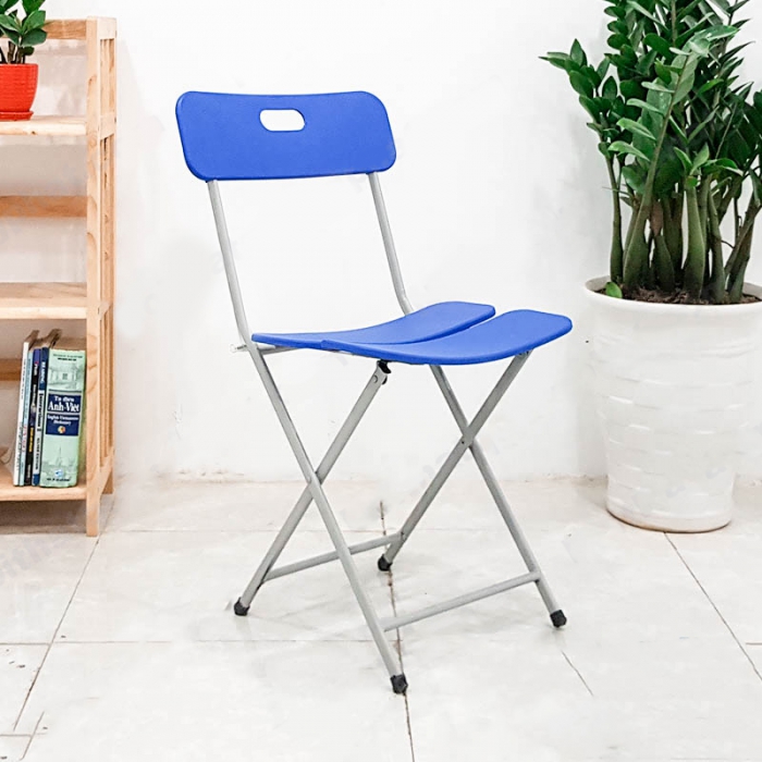 Ghế Nhựa Gấp 3 Lá Màu Xanh